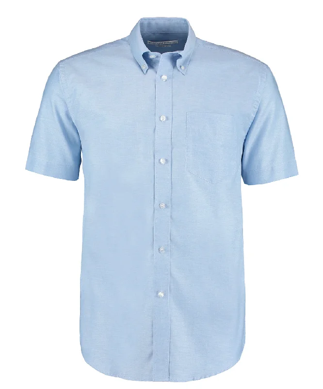 Distressed Short Sleeve TopsLight Blue* - Workplace Oxford shirt short-sleeved (classic fit)