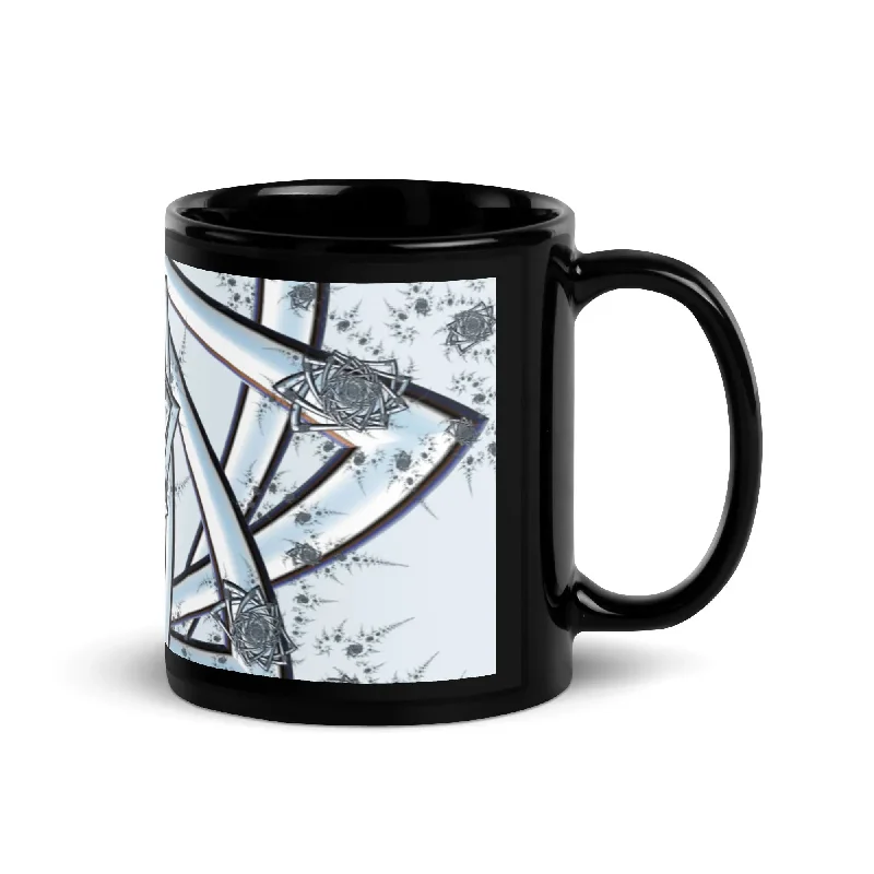 Camo Hoodies"Topological Rose" Collection - Black Glossy Mug