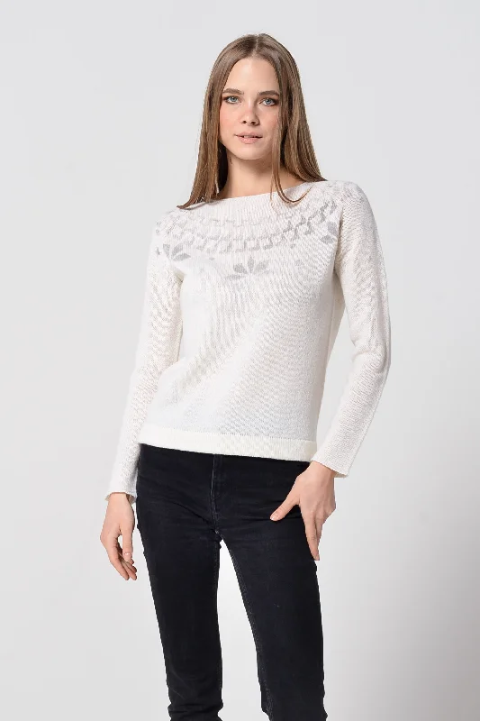 Appin Fair Isle Sweater - Foam