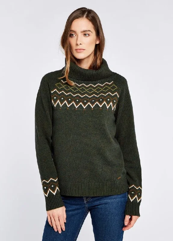 Dubarry Womens Riverstown jumper Olive green