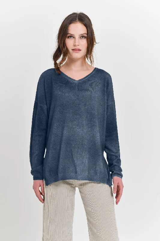 Echt Double-V Jumper - Navy