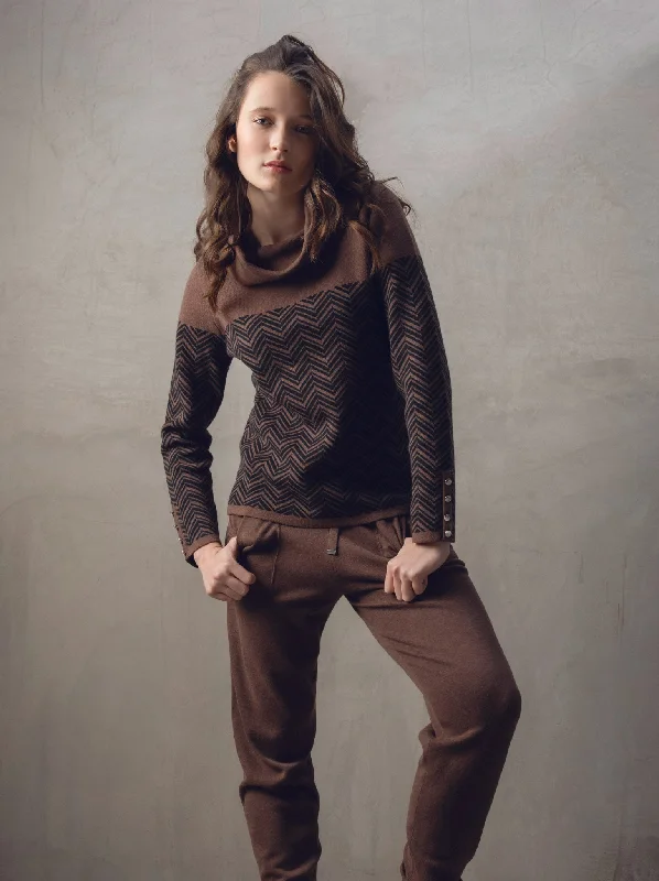 Marble  Ladies JUMPER Brown