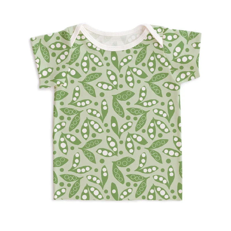 Slim Fit Short Sleeve TopsShort-Sleeve Lap Tee - Snow Peas Green