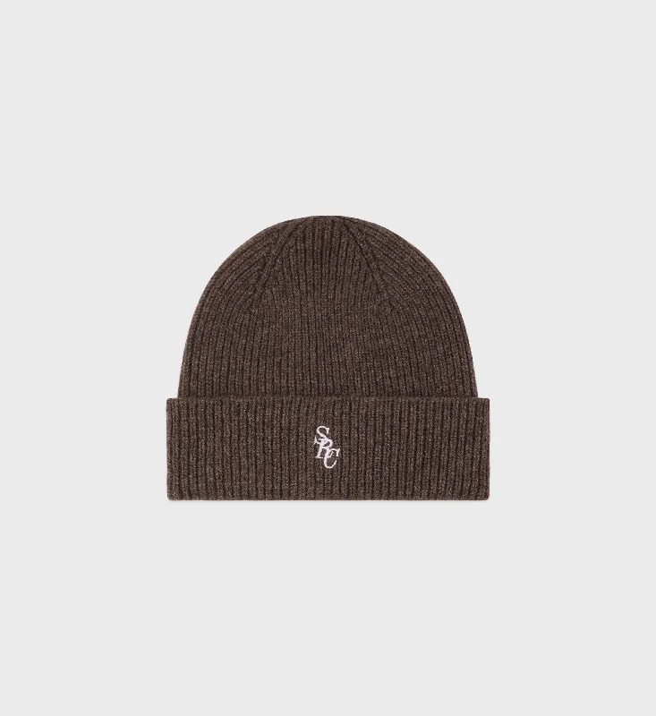 SRC Wool Beanie - Chocolate