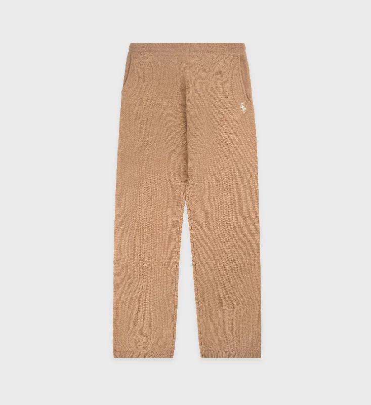 SRC Cashmere Trousers - Camel/White