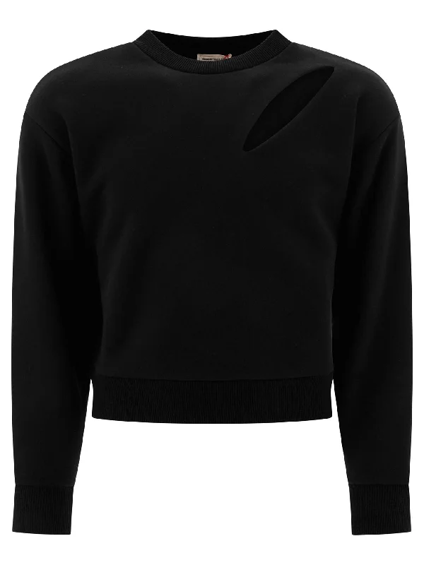 ALEXANDER MCQUEEN Slashed Cotton Sweatshirt