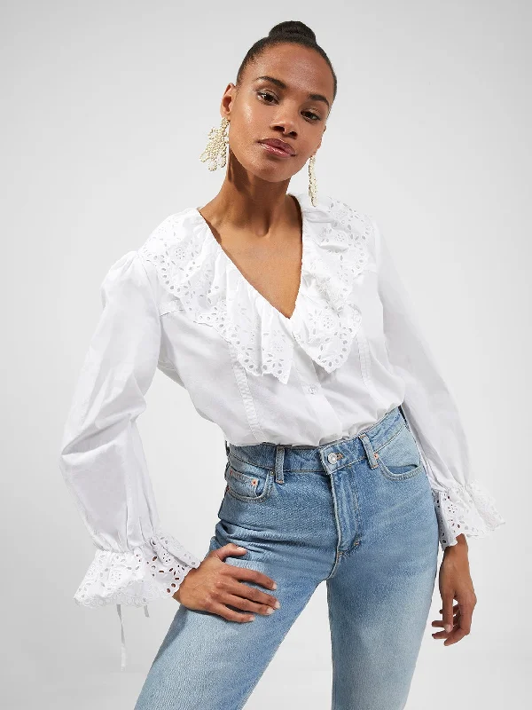 Ena Organic Rhodes Ruffle BlouseStudded Shirts