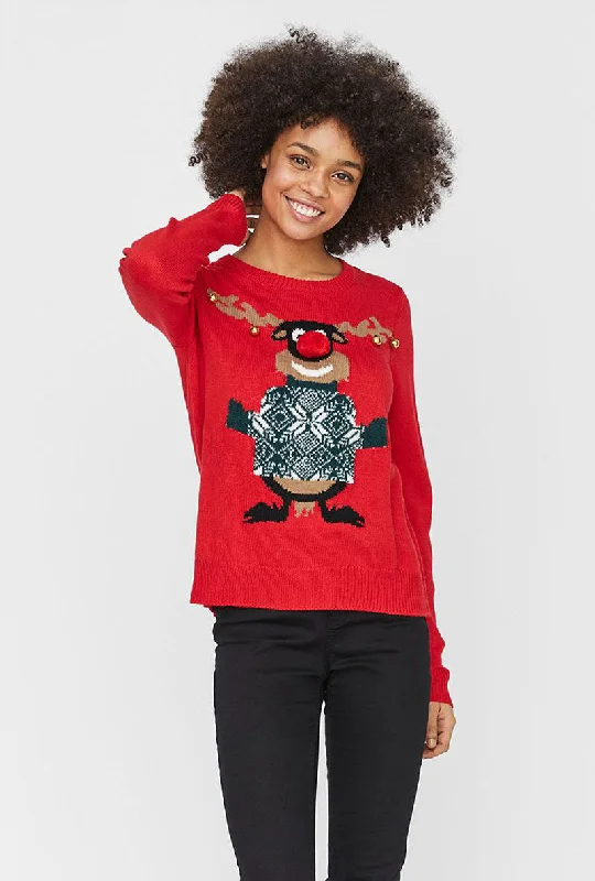 VERO MODA JINGLEBELLS KNITTED BLOUSEGlitter Shirts