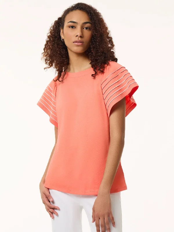 Cycling Short Sleeve TopsFlutter Short-Sleeve Top, Cotton Modal