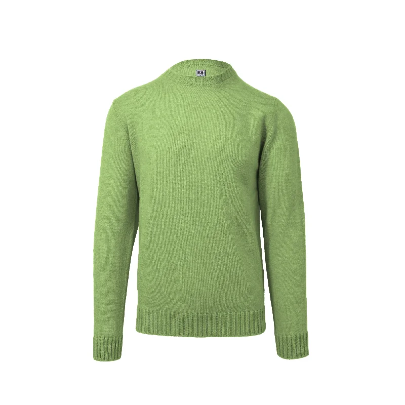 Grass Crew Neck SweaterLongline Knit Tops