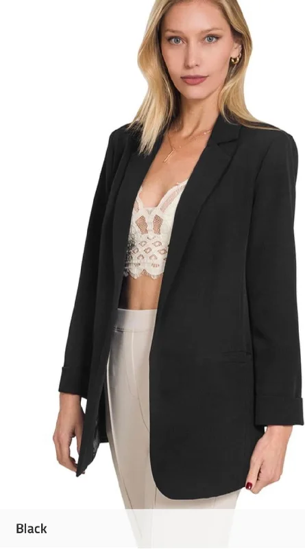 Classic Blazer *multiple colors*Plush Knit Tops