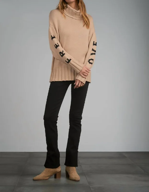 Free Love Cozy Sweater In TaupeWinter Knit Tops