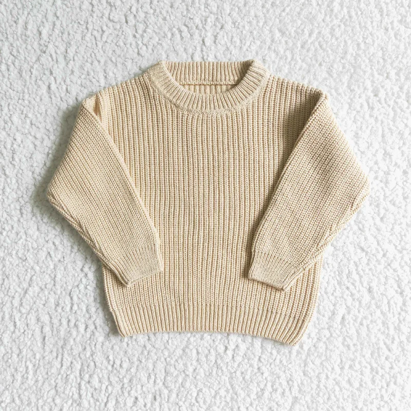 Girl Winter Winter Long Sleeve Sweater Girl's ClothesOff-Shoulder Knit Tops