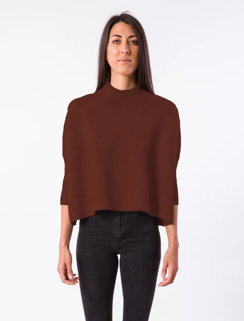 Heather Brown Aja SweaterHigh-Fashion Knit Tops