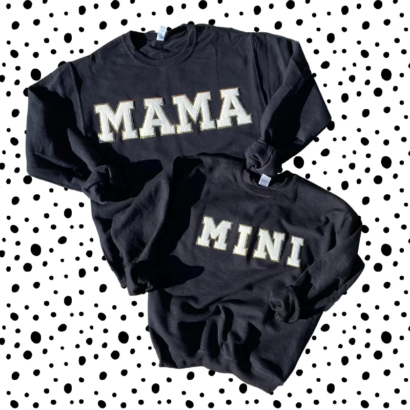 Mama & Mini Chenille Patch SweatshirtSheer Knit Tops