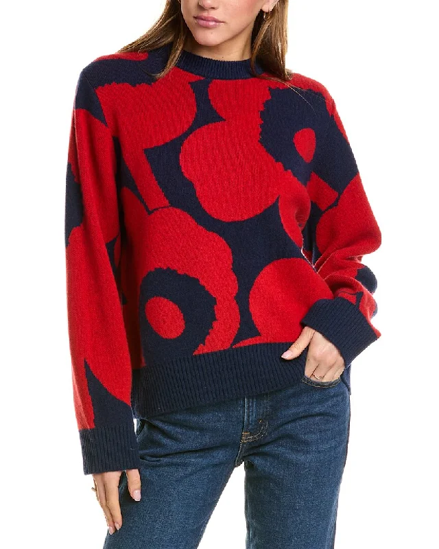 Marimekko Valu Unikko Wool SweaterLimited Edition Knit Tops