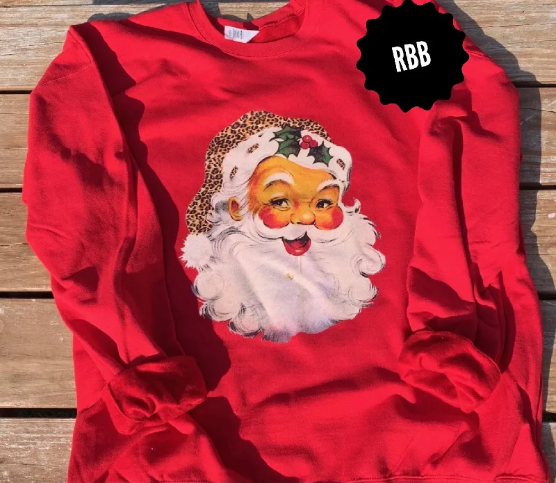 Santa SweatshirtPainted Knit Tops