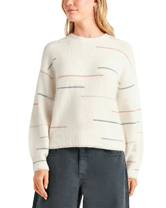 Splendid Quinn Stripe Wool & Alpaca-Blend SweaterFleece Knit Tops