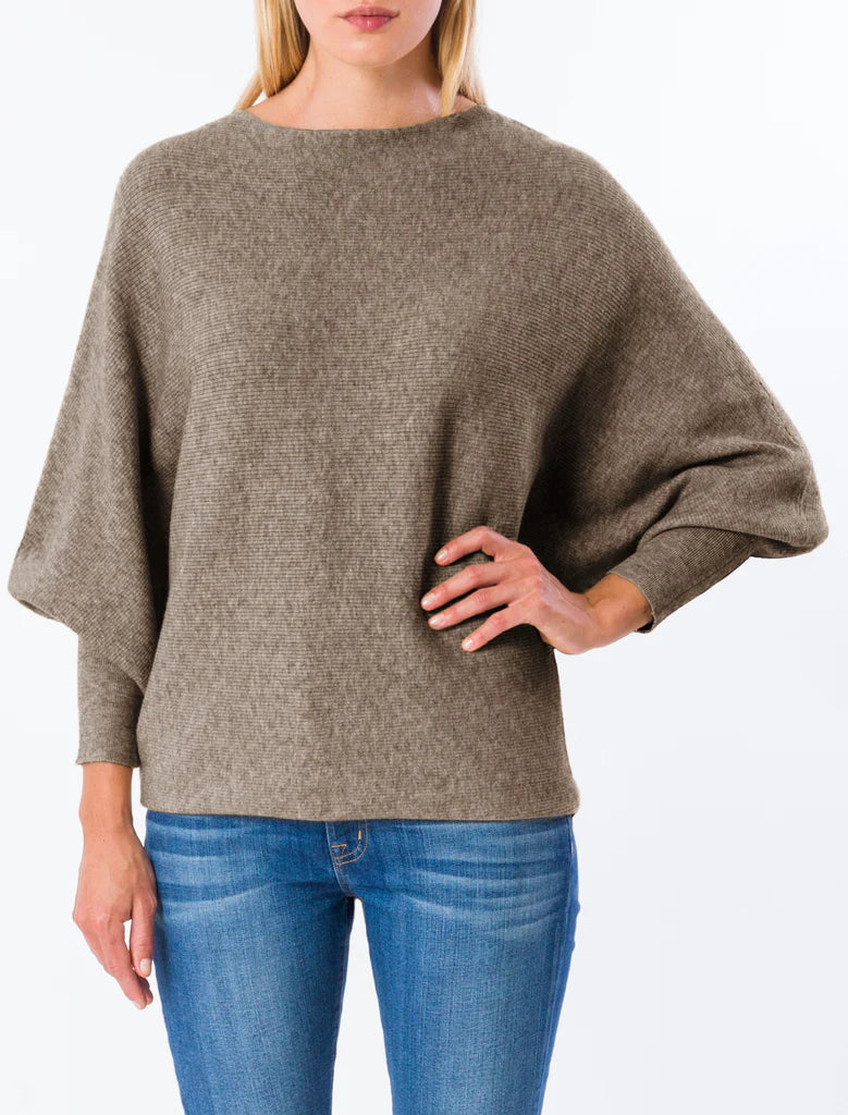 Taupe Ryu TopDesigner Knit Tops