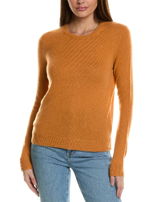 Theory Crewneck Feather Cashmere SweaterRetro Knit Tops