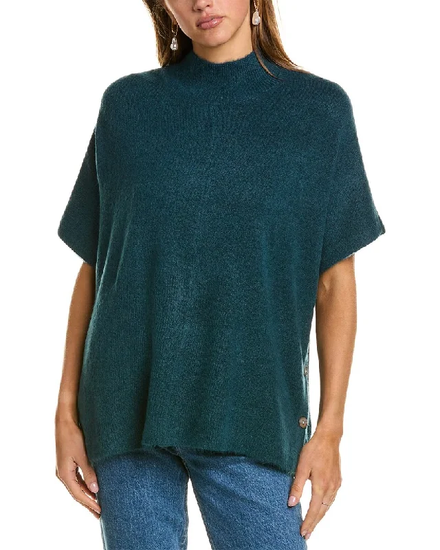 XCVI Norell PonchoZippered Knit Tops