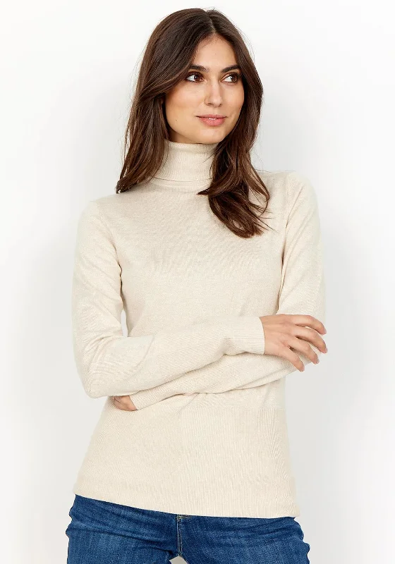 Soyaconcept Dollie Turtleneck Sweater, Beige