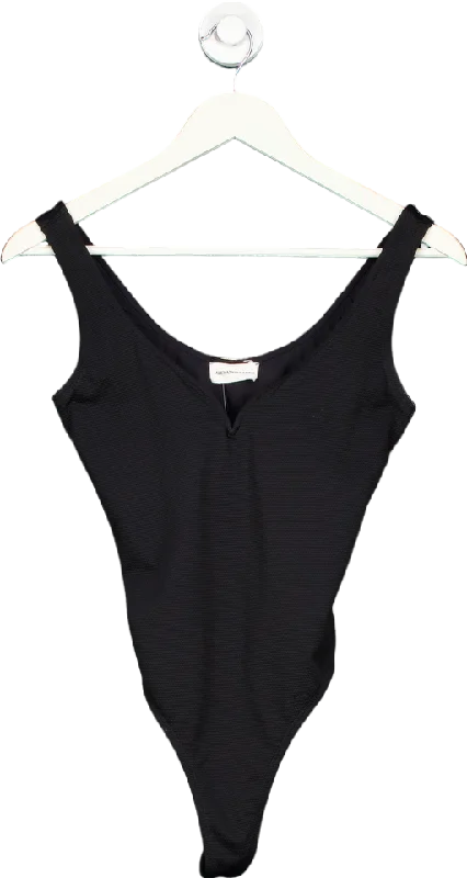 Alexandra Miro Black sculpted neckline Swimsuit UK M