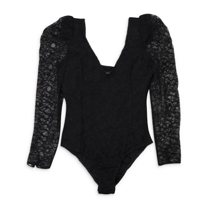 CALLIPYGIAN LACE BODYSUIT BLACK BODY SUIT