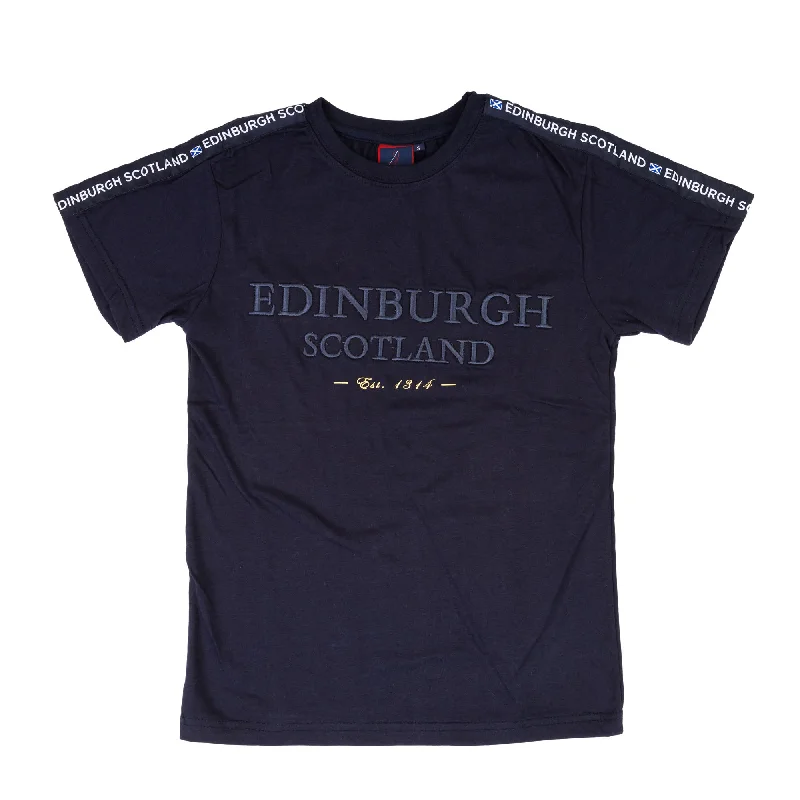 Gym T-Shirts3D Embroidered Edin/Scot T-Shirt