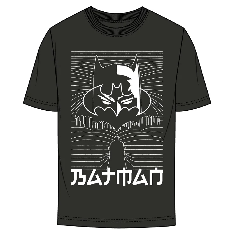 Off-Shoulder T-ShirtsBatman Black Adult Anime City T-Shirt