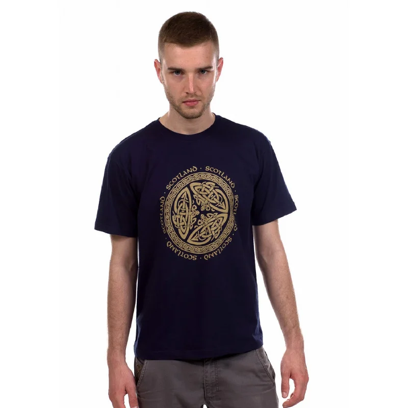 Hooded T-ShirtsScotland Celtic Circle T-Shirt Navy