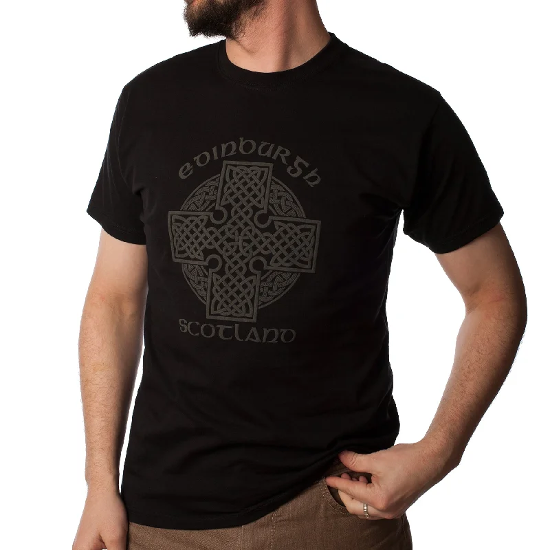 Hunting T-ShirtsEdinburgh Scotland Celtic Cross T-Shirt