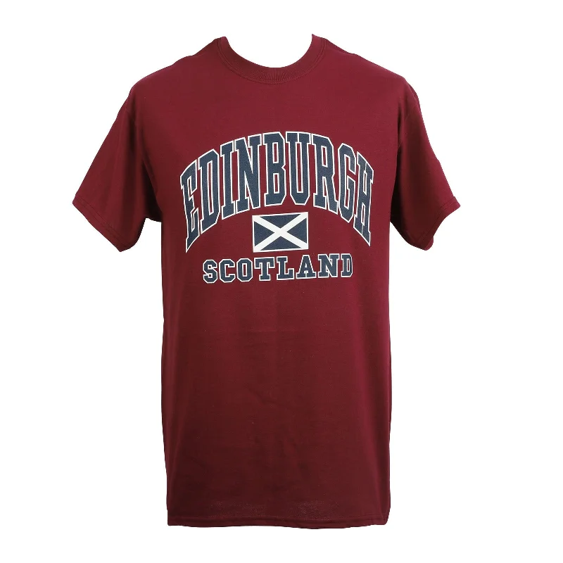 Sleep T-ShirtsEdinburgh Harvard Print T-Shirt Maroon