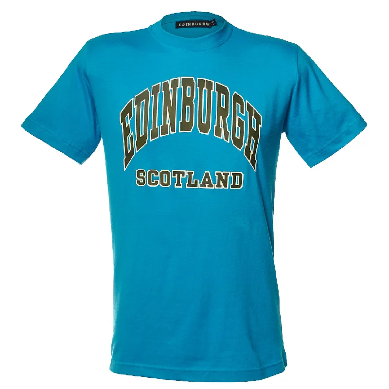 Gym T-ShirtsEdinburgh Harvard Print T-Shirt Sapphire Blue