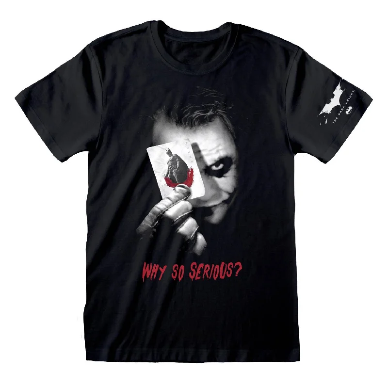 Silk T-ShirtsDC Comics The Dark Knight Joker Why So Serious T-shirt Heath Ledger