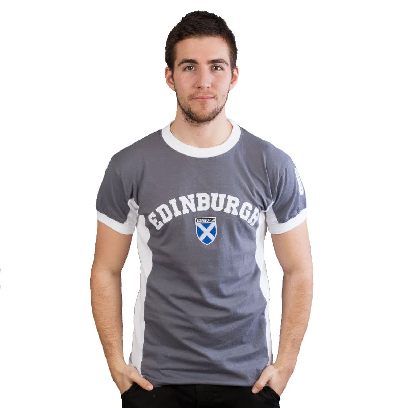 Embellished T-ShirtsGents Edinburgh No 9 T-Shirt Dark Grey