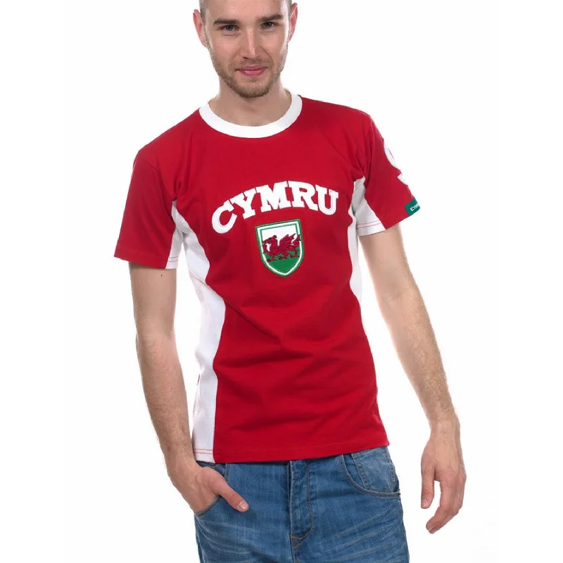 V-Neck T-ShirtsGents Cymru No.9 Wales T-Shirt