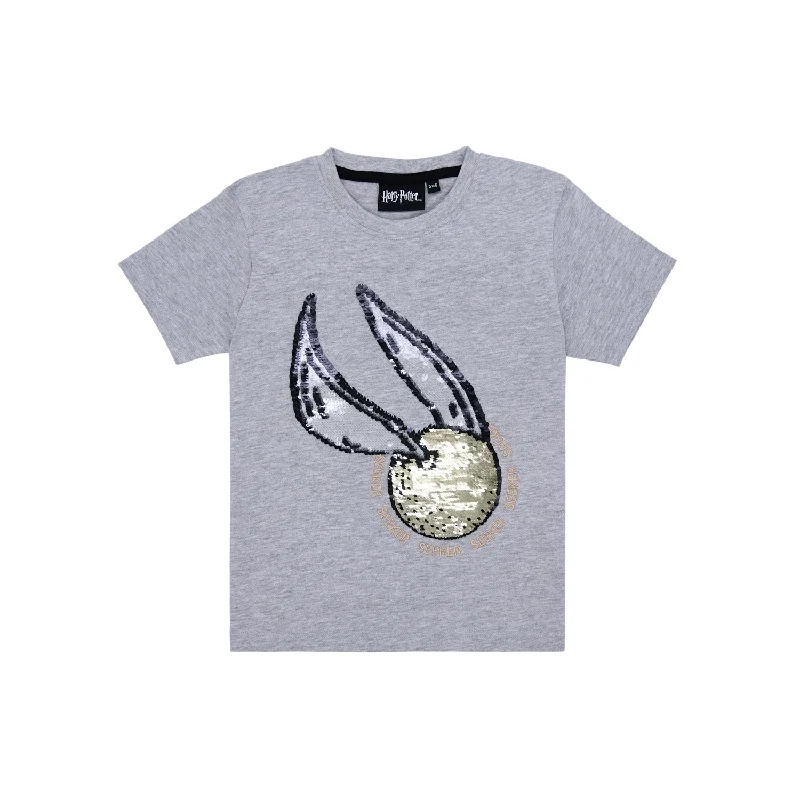 Relaxed Fit T-ShirtsHarry Potter Flip Sequin Snitch Tee