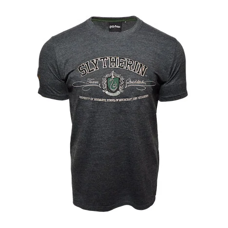 Plush T-ShirtsHarry Potter T-Shirt - Slytherin Quidditch Team Grey/Green