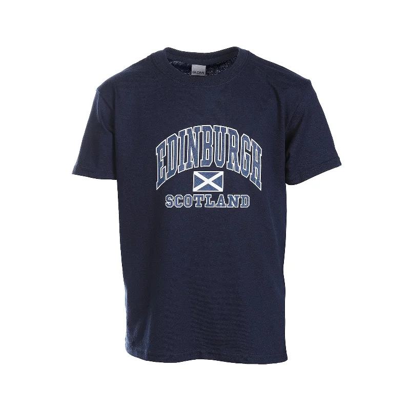 Limited Edition T-ShirtsKids Edinburgh Harvard Print T/Shirt Navy