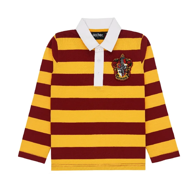 Silk T-ShirtsKids Hp Gryffindor Rugby L/S Stripe Tee