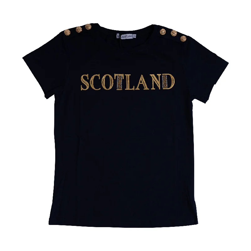 Painted T-ShirtsLadies Florence Scotland T-Shirt Navy