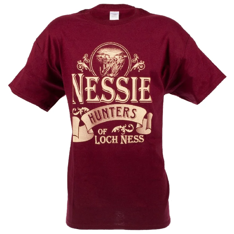 Skateboard T-ShirtsNessie Hunters of Loch Ness T-Shirt Burgandy