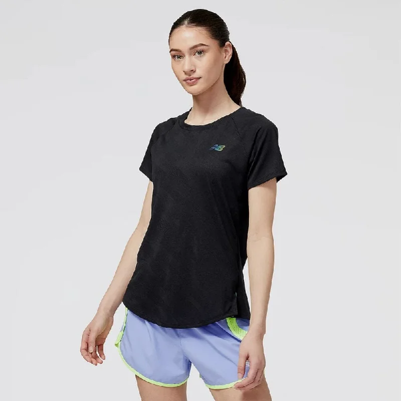 Linen T-ShirtsNew Balance Women's Q Speed Jacquard ICEx Short Sleeve