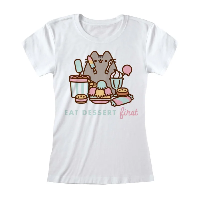 Punk T-ShirtsPusheen - Eat Dessert First Tshirt