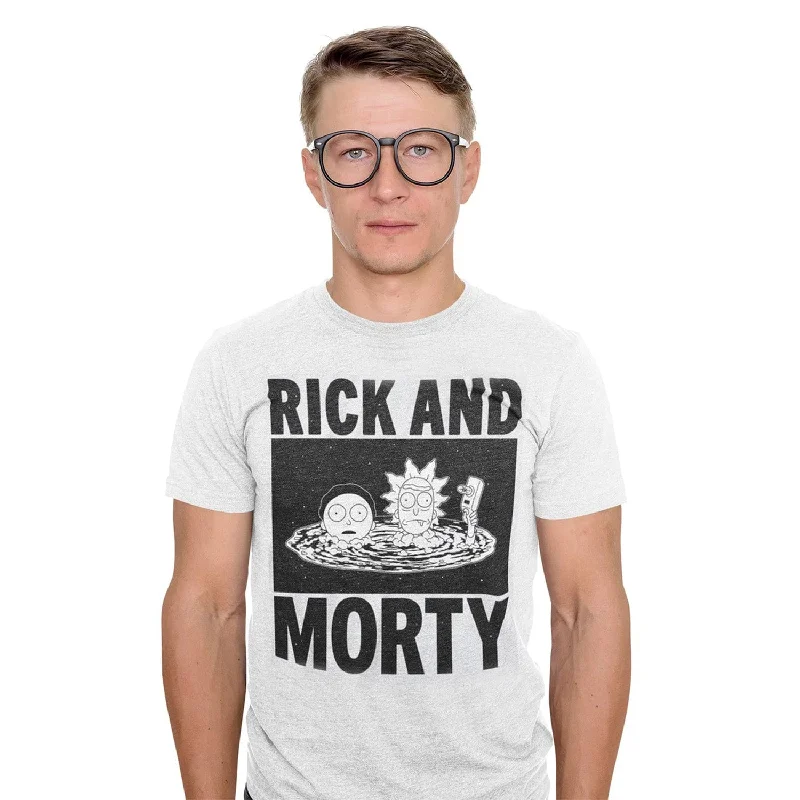 Retro T-ShirtsRick And Morty - Black & White Tshirt