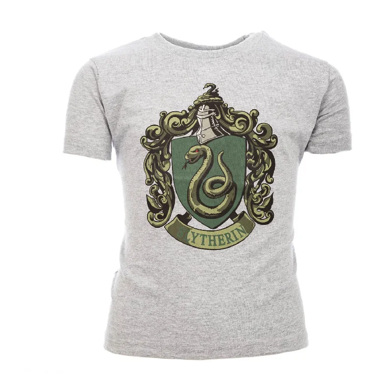 Sheer T-ShirtsHarry Potter Slytherin Crest T-shirt Kids Grey