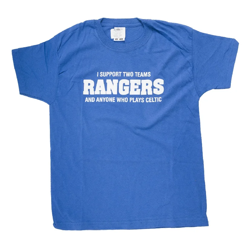 Hip-Hop T-ShirtsSupport 2 Teams Rangers Tshirt