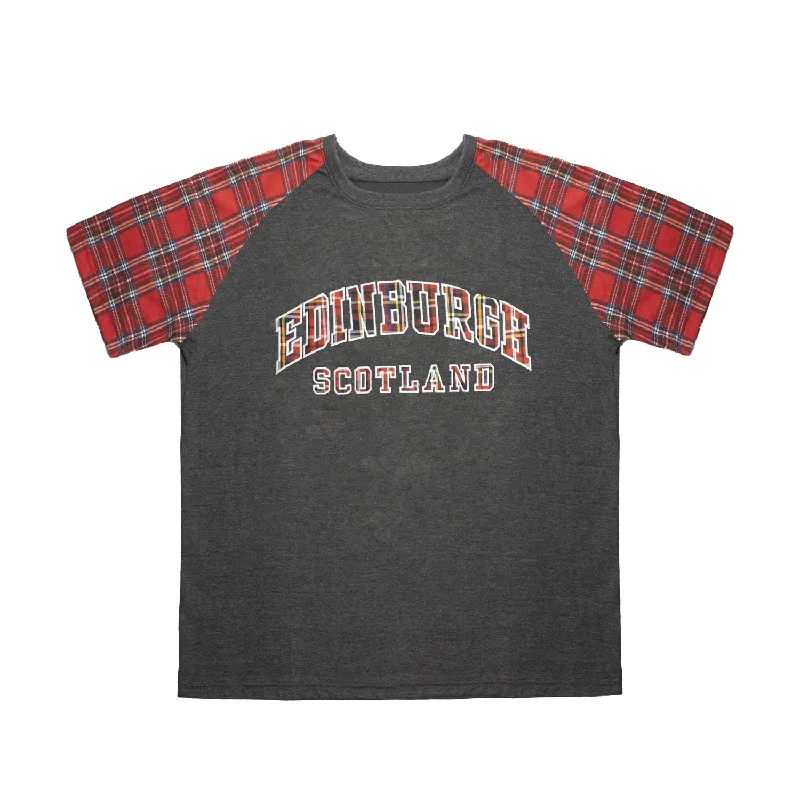 Athletic T-ShirtsT-Shirts Emb Edin/Scotland Tartan Sleeve