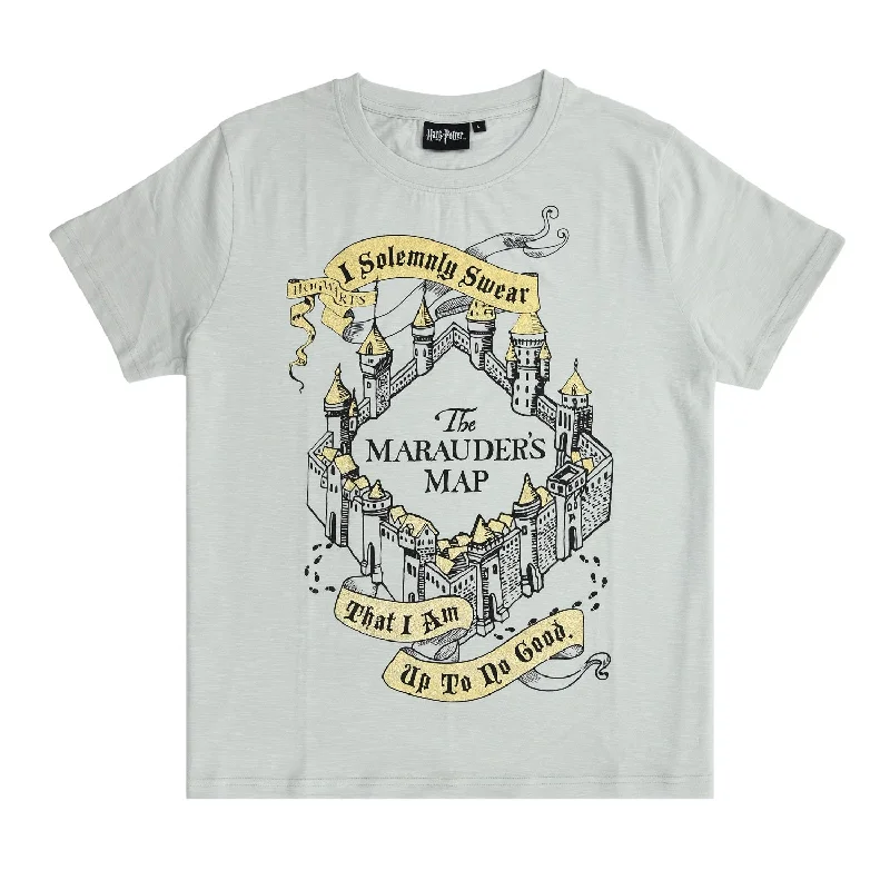 Minimalist T-ShirtsWomens Marauder's Map Harry Potter T-shirt